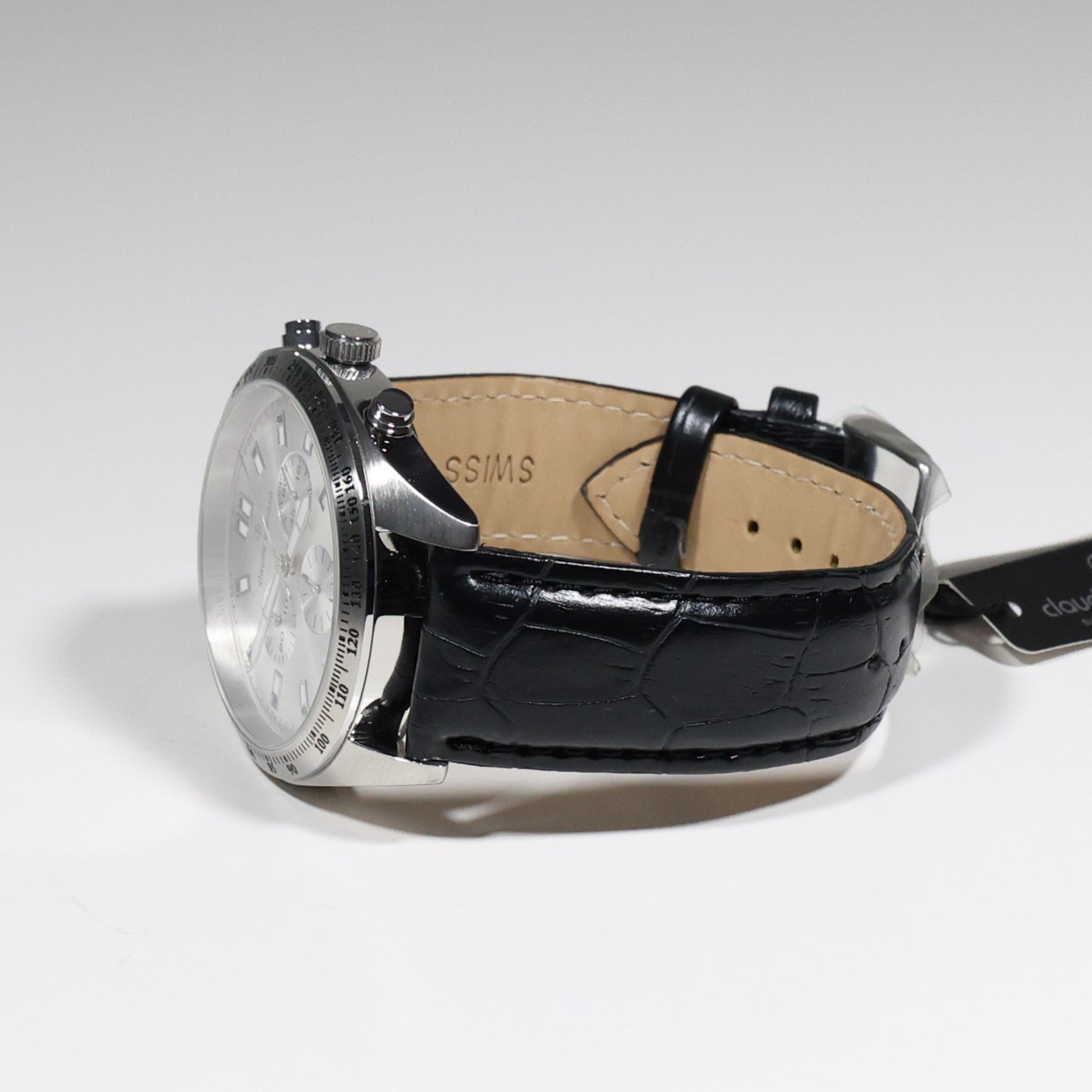 Claude Bernard Mens Silver Dial Stainless Steel Chronograph Watch  10247-3C-AIN