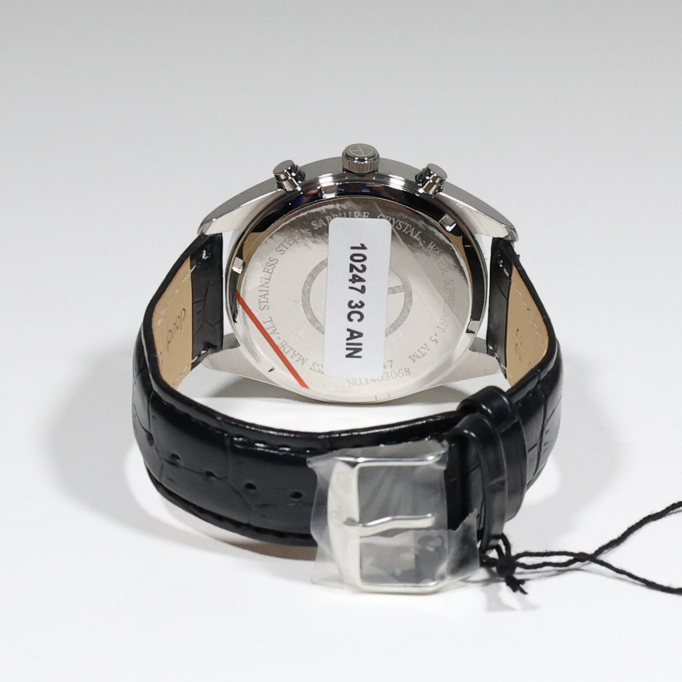 Claude Bernard Mens Silver Dial Stainless Steel Chronograph Watch  10247-3C-AIN