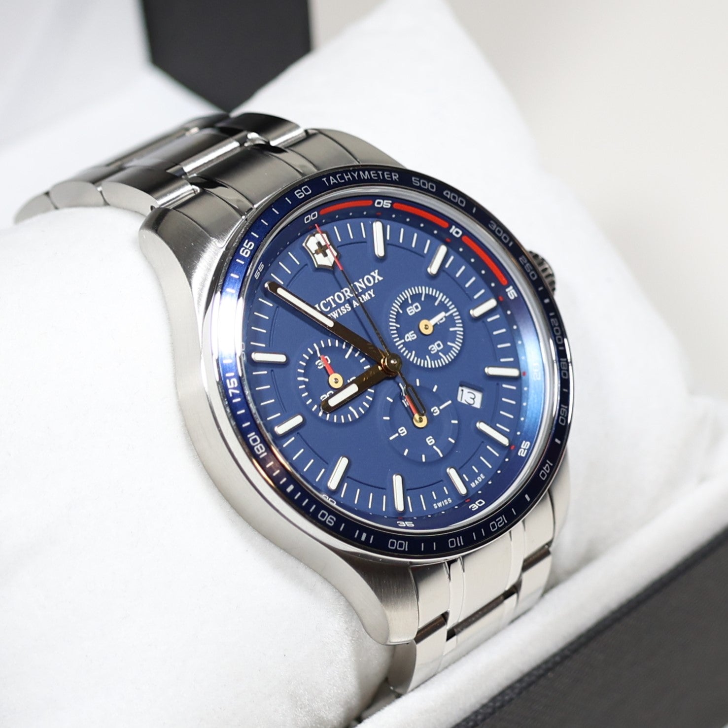 Victorinox Alliance Sport Men's Blue Dial Stainless Steel Chronograph Watch 241817