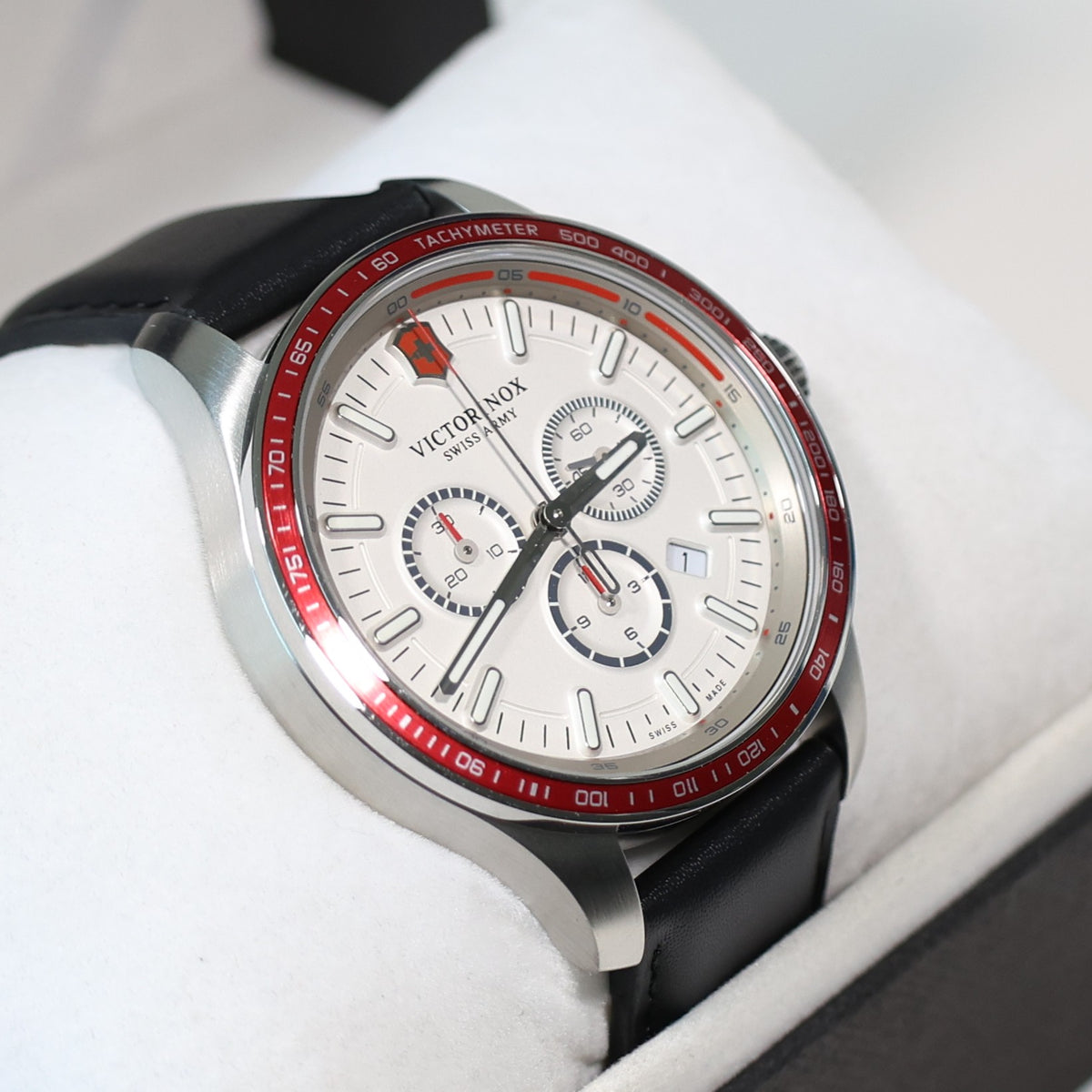Victorinox Alliance Men's Sport Chronograph White Dial Watch 241819 - Chronobuy