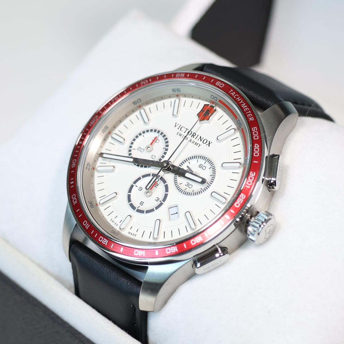 Victorinox Alliance Men's Sport Chronograph White Dial Watch 241819 - Chronobuy
