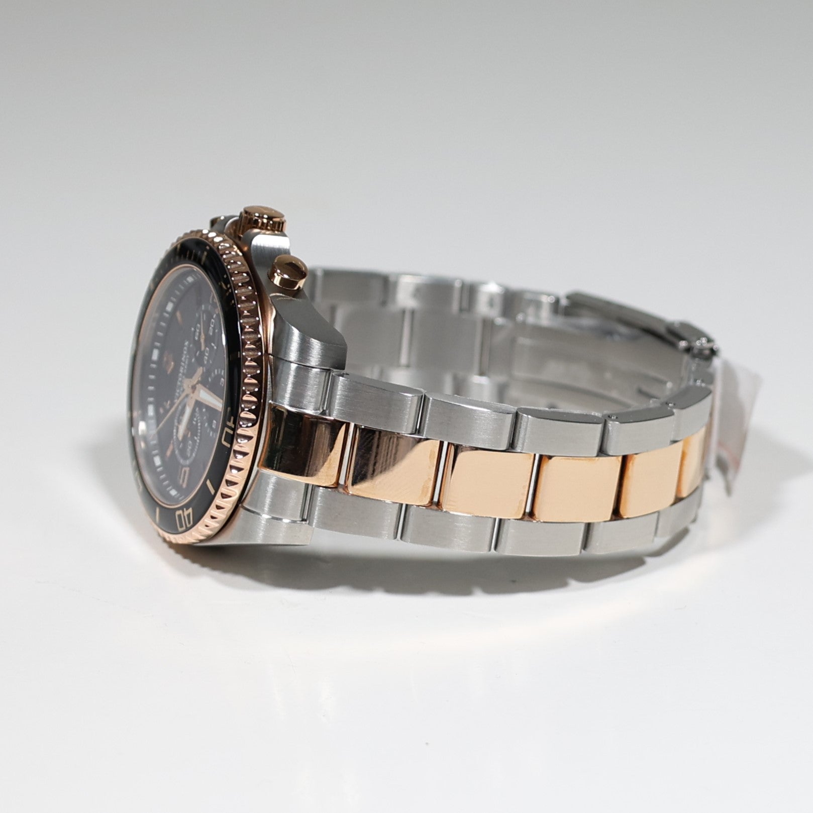 Victorinox Maverick Men's Two Tone Black Dial Chronograph Watch 241952