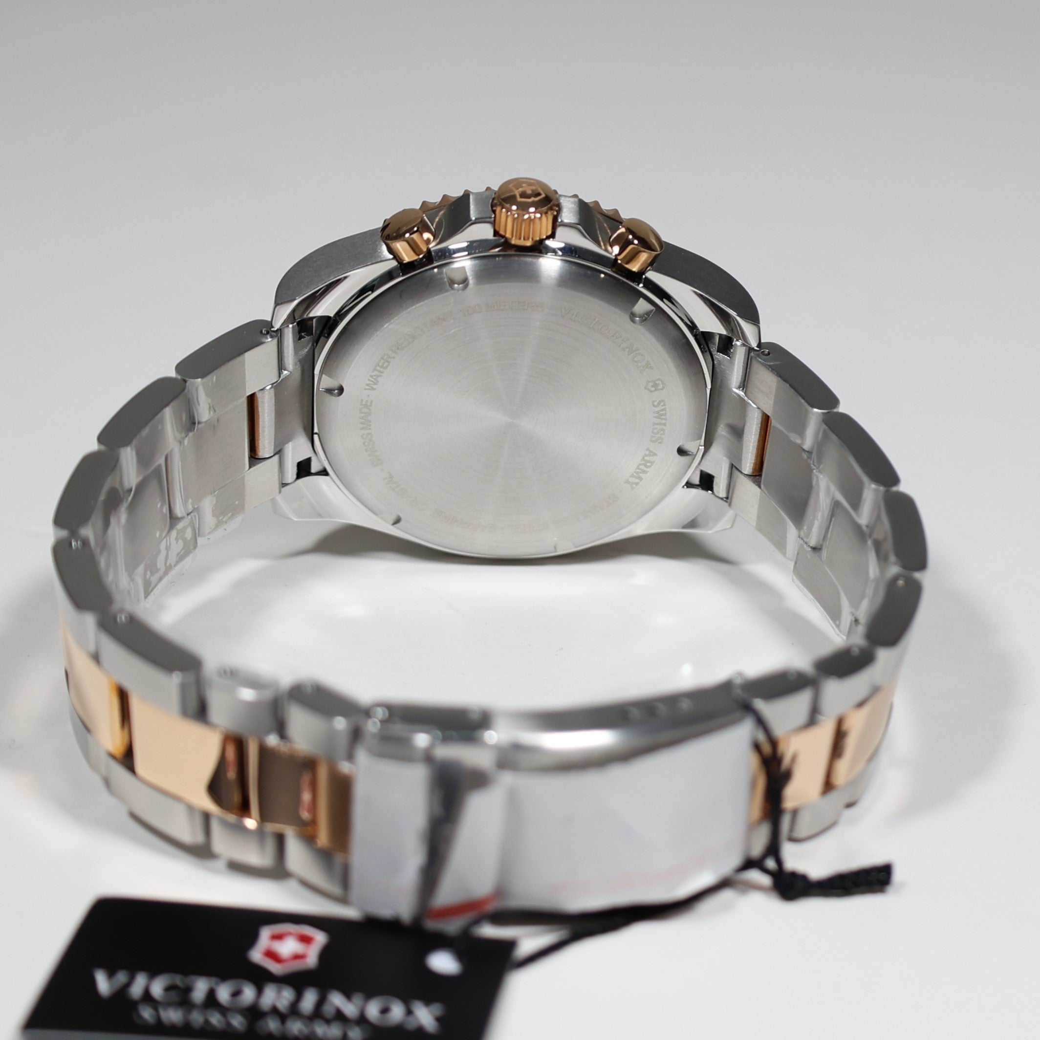 Victorinox Maverick Men's Two Tone Black Dial Chronograph Watch 241952