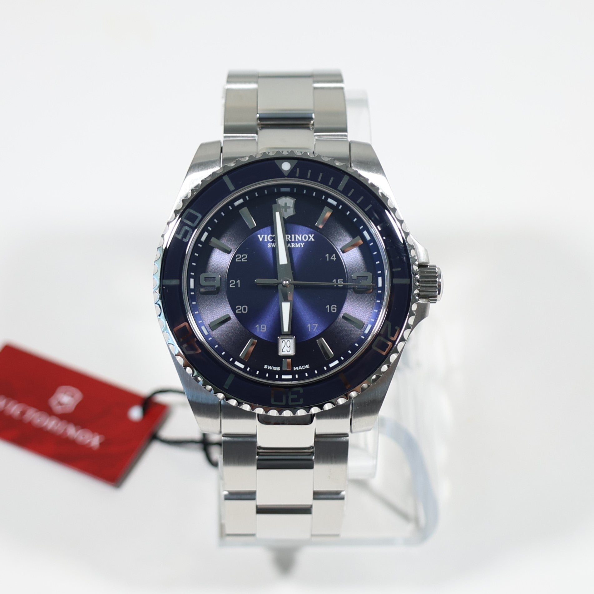 Victorinox Maverick 43MM Men's Blue Dial Stainless Steel Watch 242007