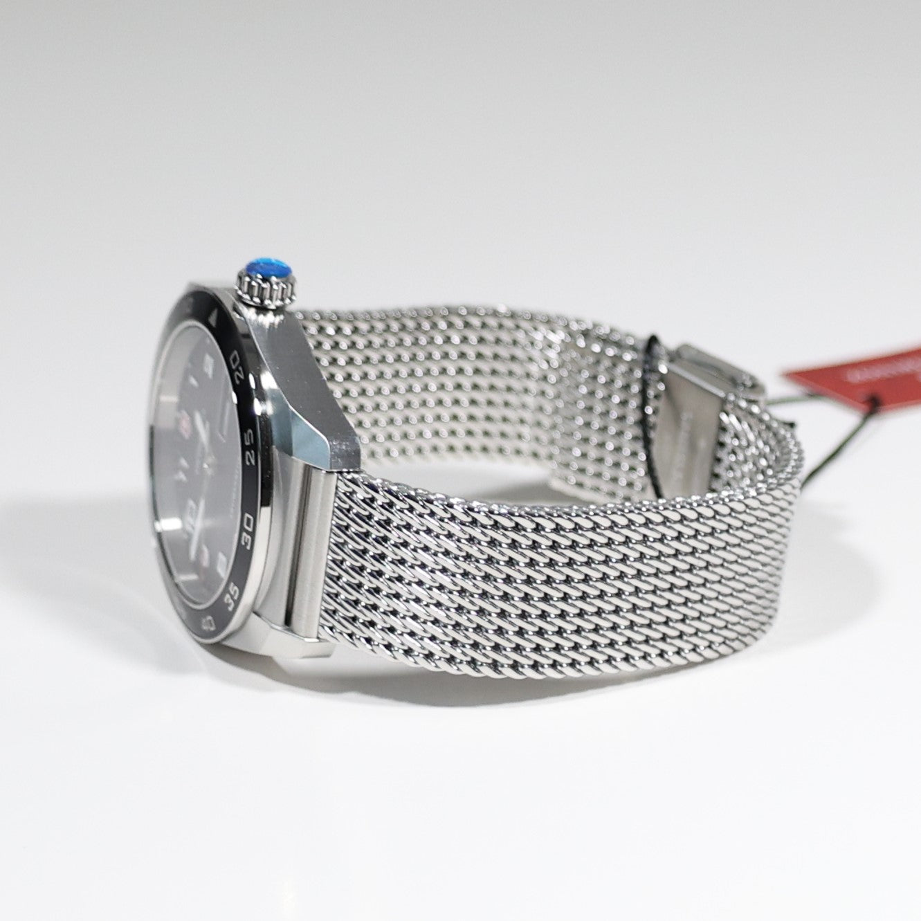 Victorinox Swiss Army Men's Black Dial Stainless Steel Mesh Bracelet Watch 242043