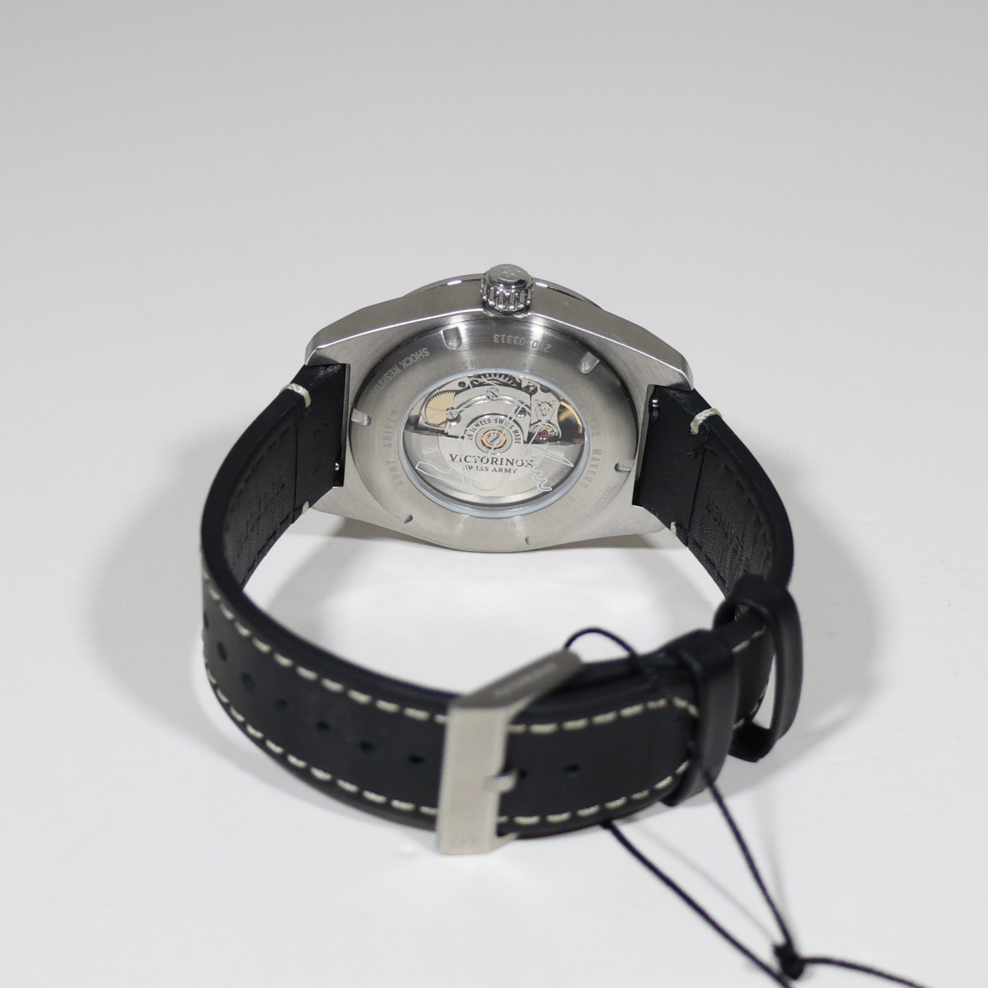 Victorinox Swiss Army Men's Automatic Black Dial Watch 242044 Pre-Owned