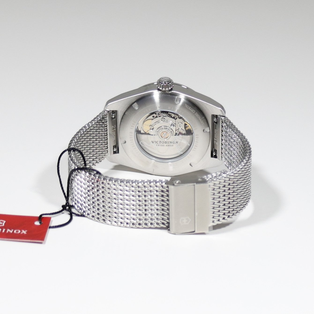 Victorinox Swiss Army Men's Automatic Blue Dial Mesh Bracelet Watch 242045