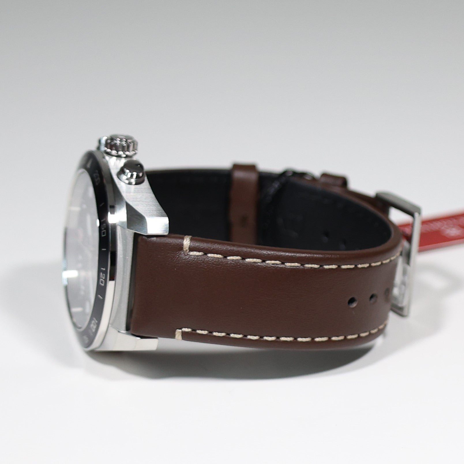 Victorinox Swiss Army Chrono Men's Black Dial Leather Strap Watch 242046