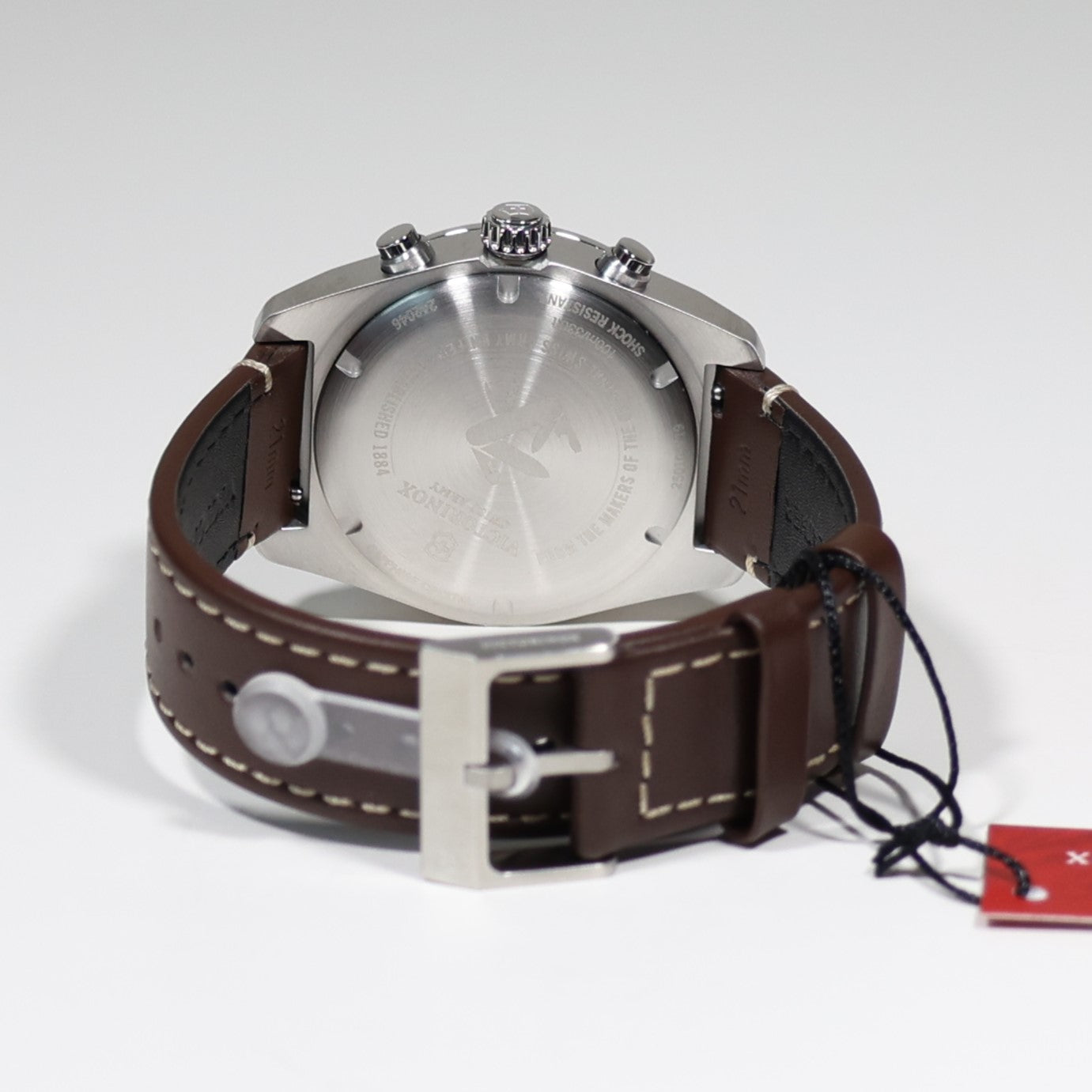 Victorinox Swiss Army Chrono Men's Black Dial Leather Strap Watch 242046