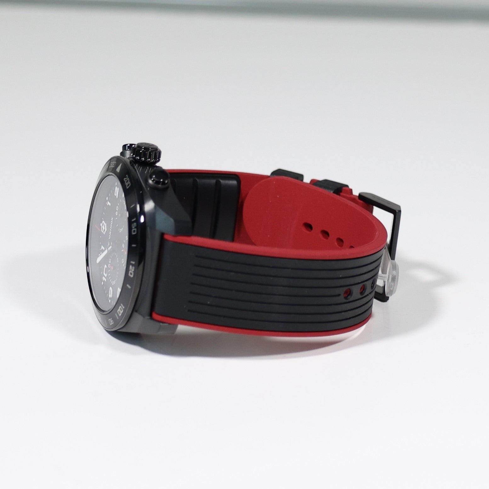 Victorinox Swiss Army Chrono Men's Black Dial Rubber Strap Watch 242051