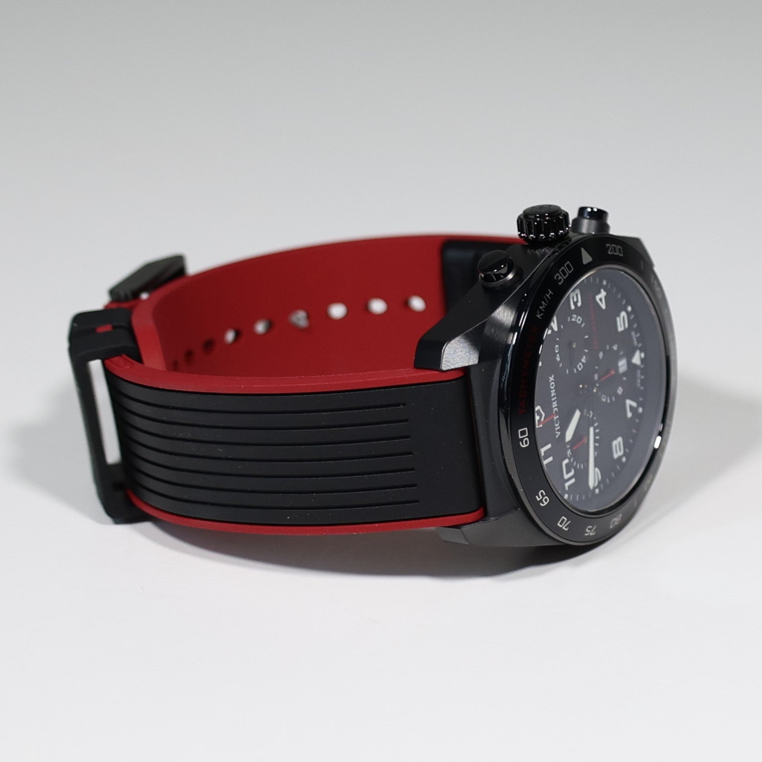 Victorinox Swiss Army Chrono Men's Black Dial Rubber Strap Watch 242051