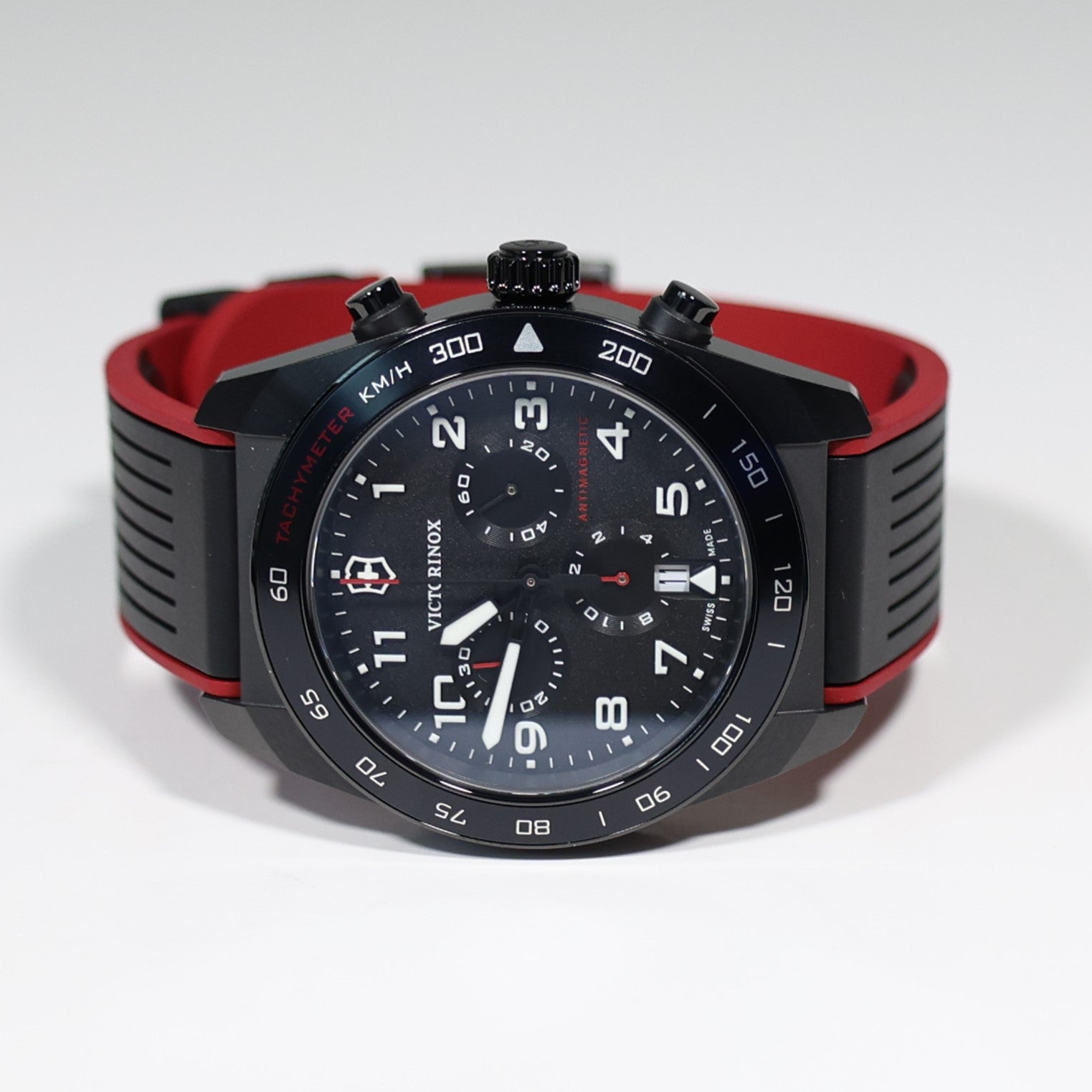 Victorinox Swiss Army Chrono Men's Black Dial Rubber Strap Watch 242051