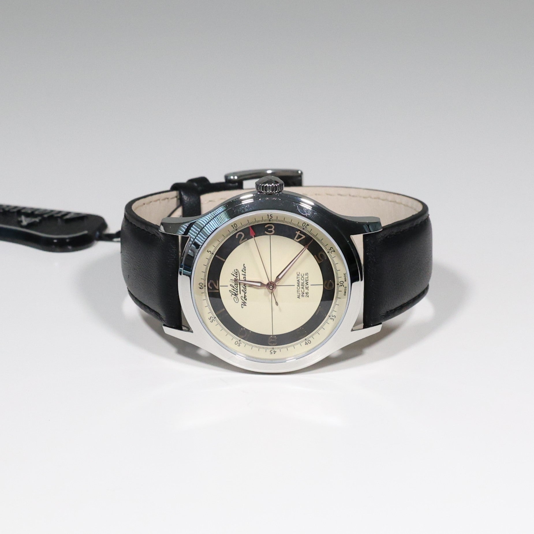 Atlantic Worldmaster Cream And Black Dial Men's Automatic Watch 53754.41.93RBK