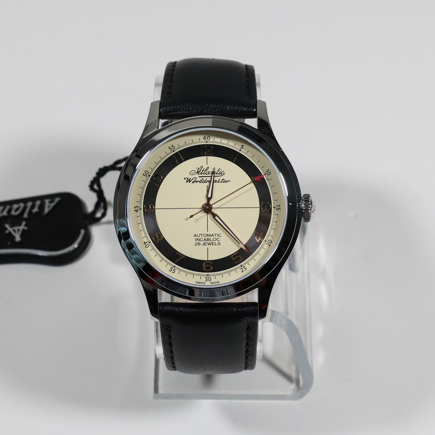 Atlantic Worldmaster Cream And Black Dial Men's Automatic Watch 53754.41.93RBK