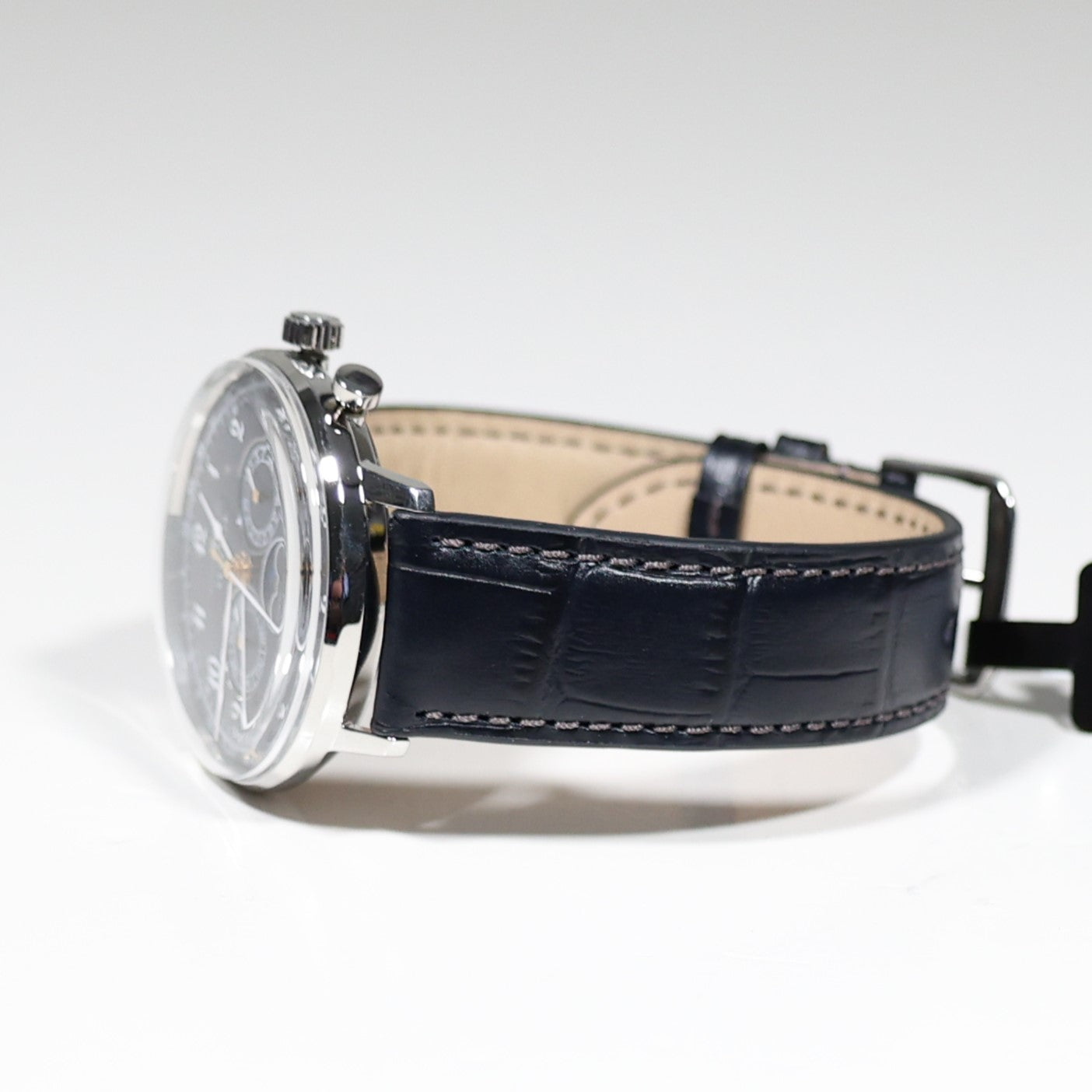 Zeppelin Hindenburg Moon Phase Blue Dial Men's Watch 7036-3 LZ129