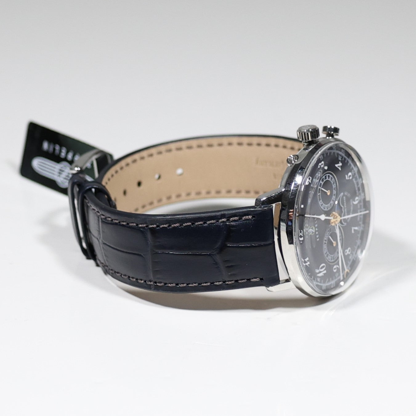 Zeppelin Hindenburg Moon Phase Blue Dial Men's Watch 7036-3 LZ129