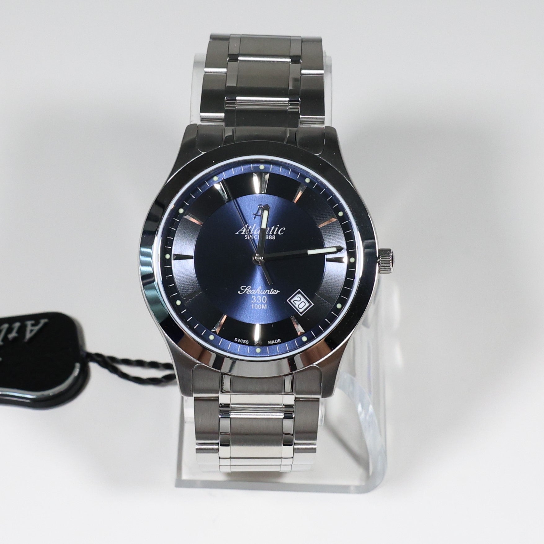 Atlantic Seahunter 330 Blue Dial Stainless Steel Men's Watch 71365.41.51