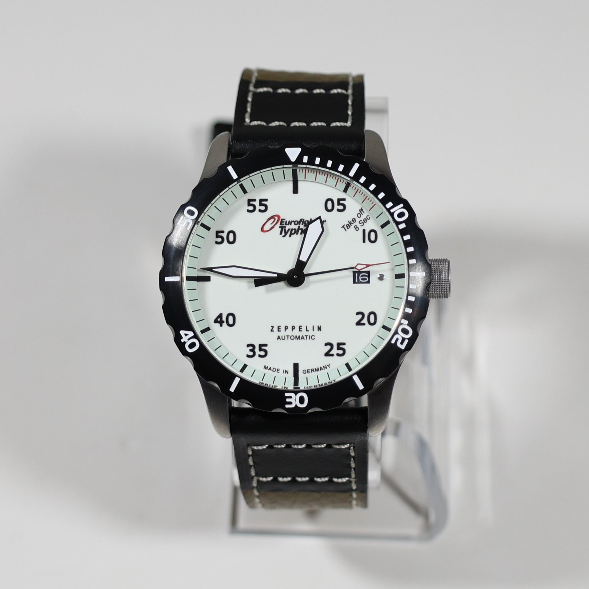 Zeppelin Eurofighter Typhoon Full Lume Dial Men's Automatic Watch 7268-5