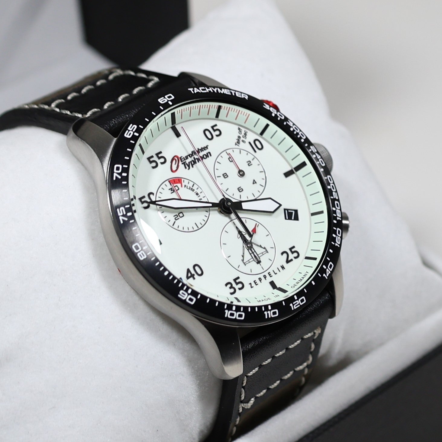 Zeppelin Eurofighter Typhoon Full Lume Dial Quartz Men's Watch 7298-5