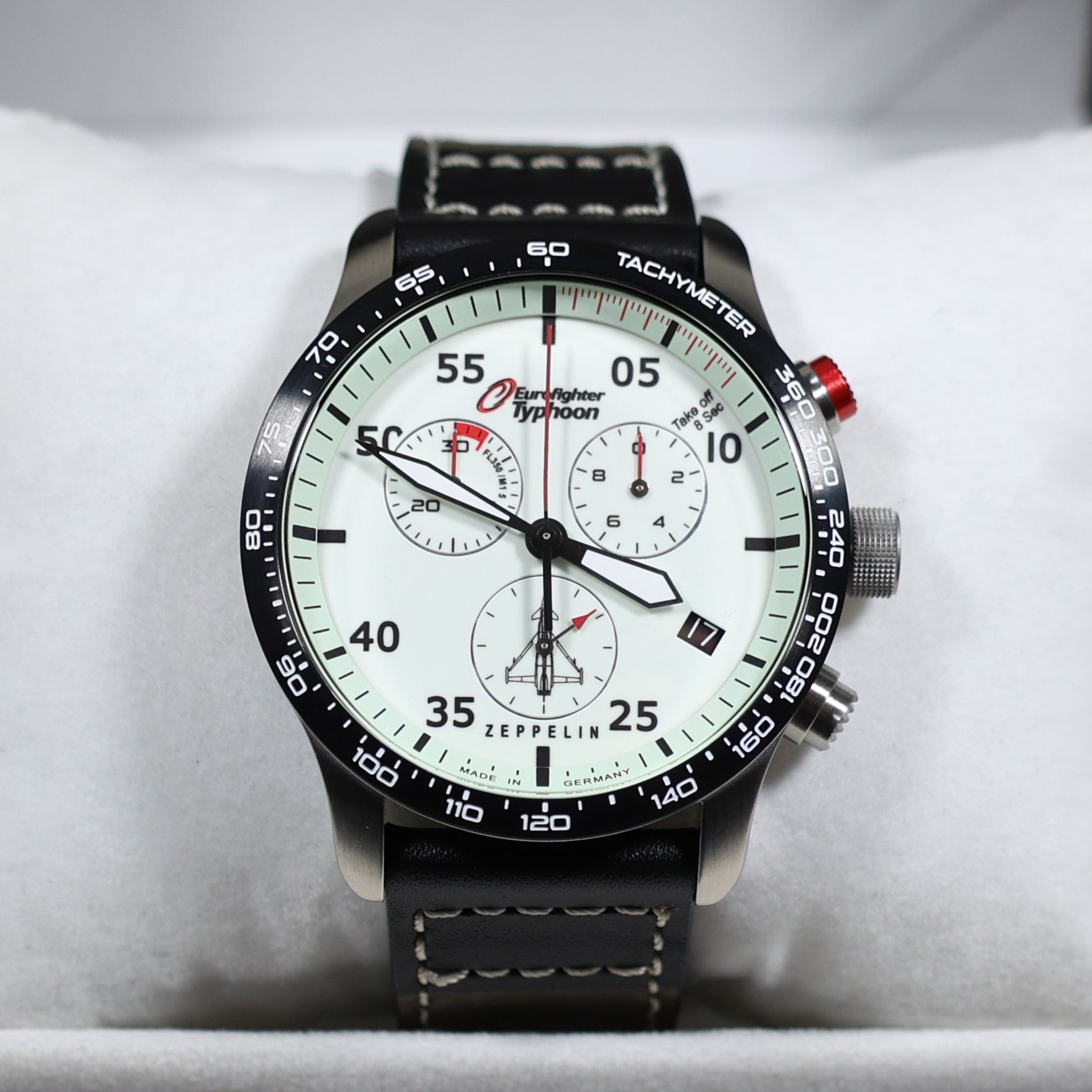 Zeppelin Eurofighter Typhoon Full Lume Dial Quartz Men's Watch 7298-5