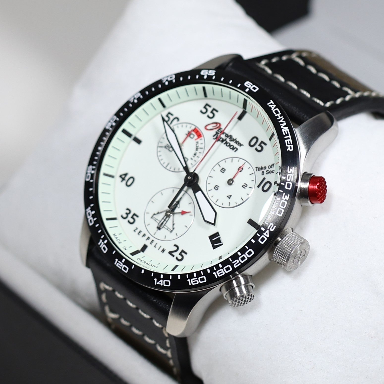 Zeppelin Eurofighter Typhoon Full Lume Dial Quartz Men's Watch 7298-5