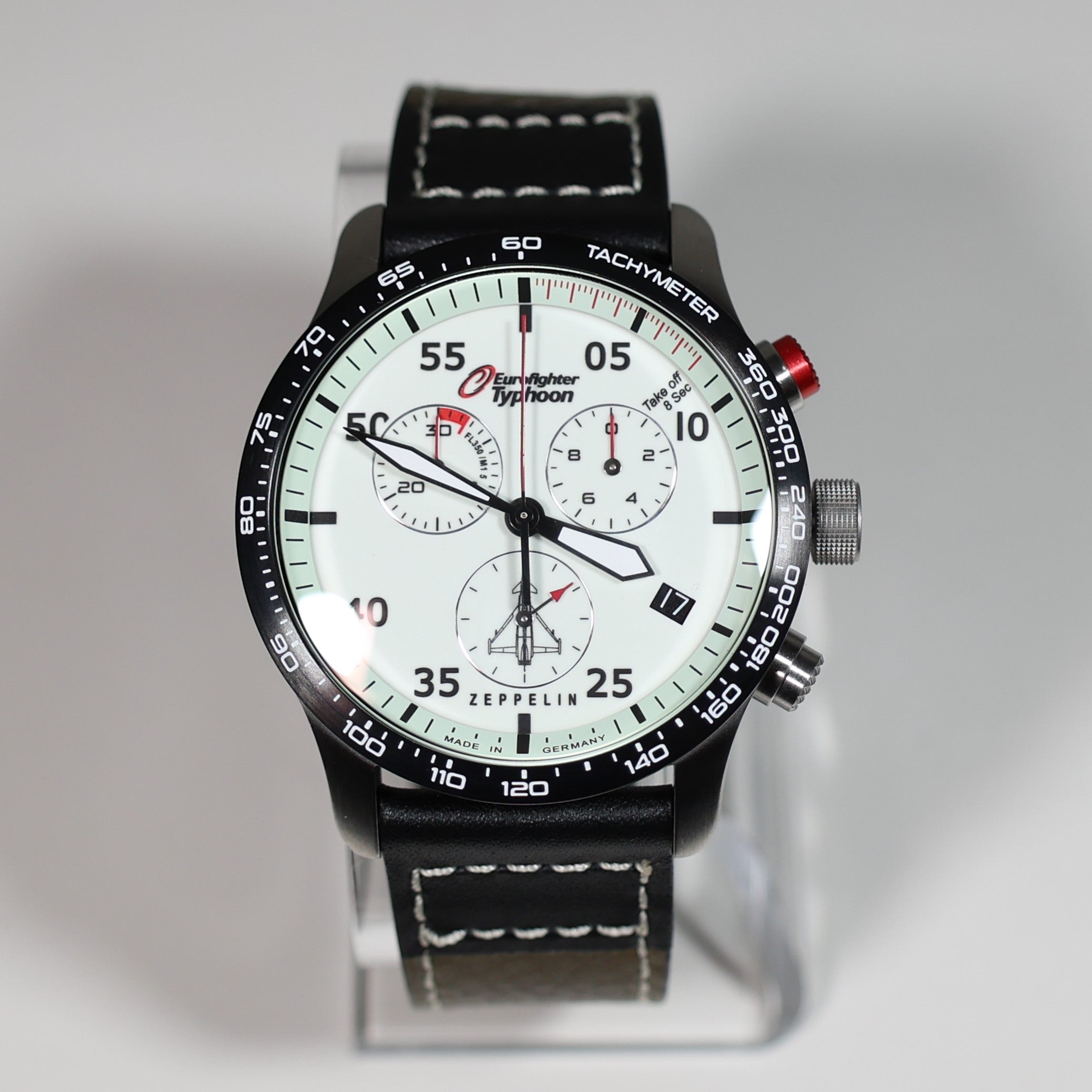 Zeppelin Eurofighter Typhoon Full Lume Dial Quartz Men's Watch 7298-5