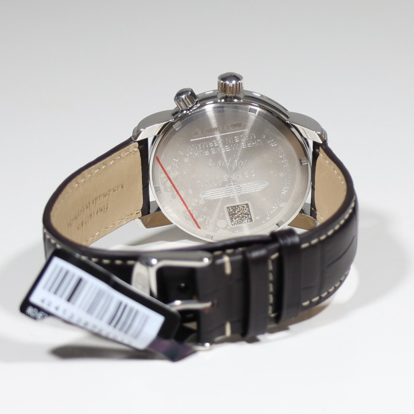 Zeppelin 100 Jahre GMT Beige Dial Stainless Steel Case Men's Watch 7640-1