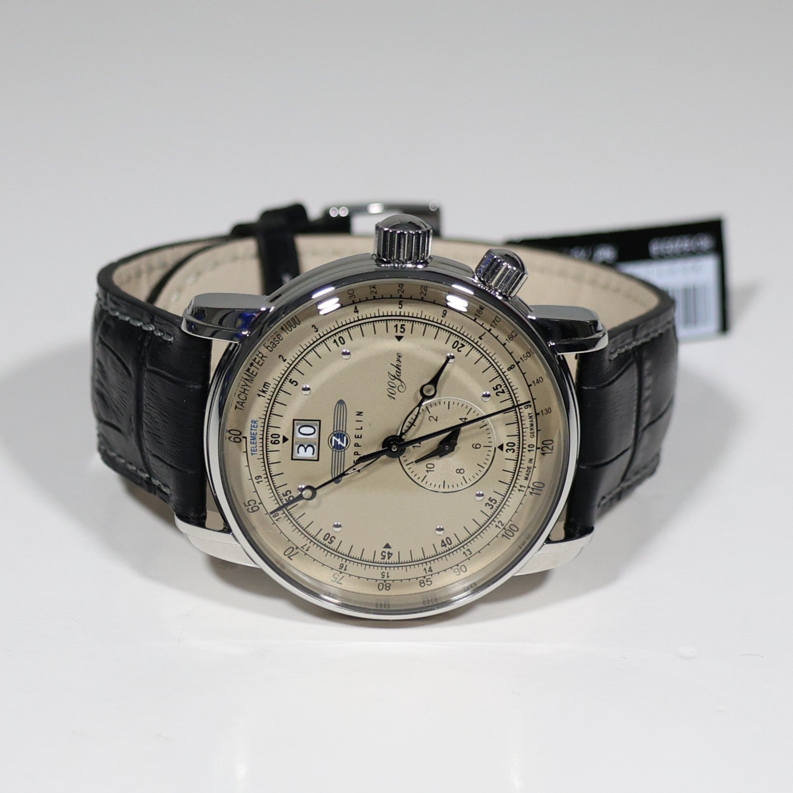 Zeppelin Quartz Men's 100 Jahre GMT 42mm Pilots Watch 7640-5