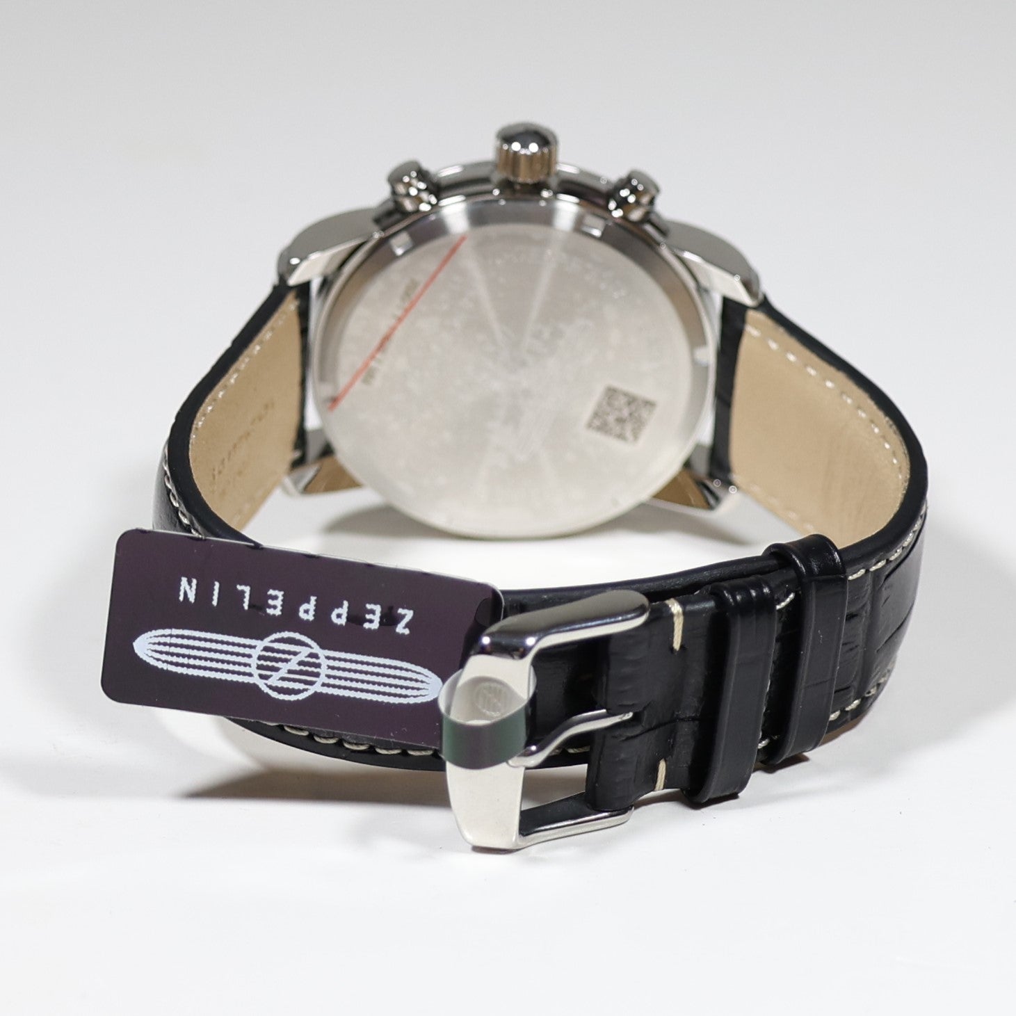 Zeppelin 100 Years Men's Chronograph Black Leather Strap Watch 7690-1