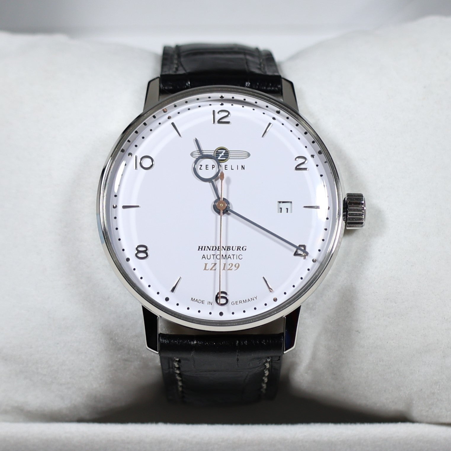 Zeppelin Hindenburg Men's LZ 129 White Dial  Men's Watch 8062-1