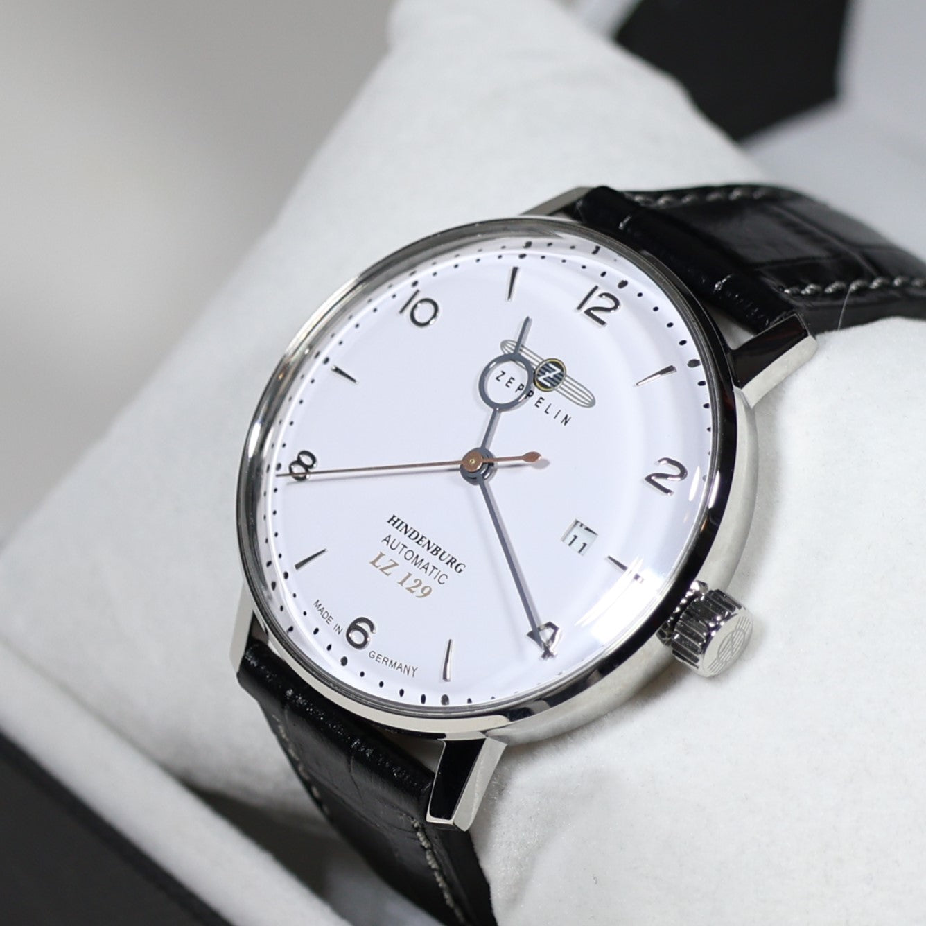 Zeppelin Hindenburg Men's LZ 129 White Dial  Men's Watch 8062-1