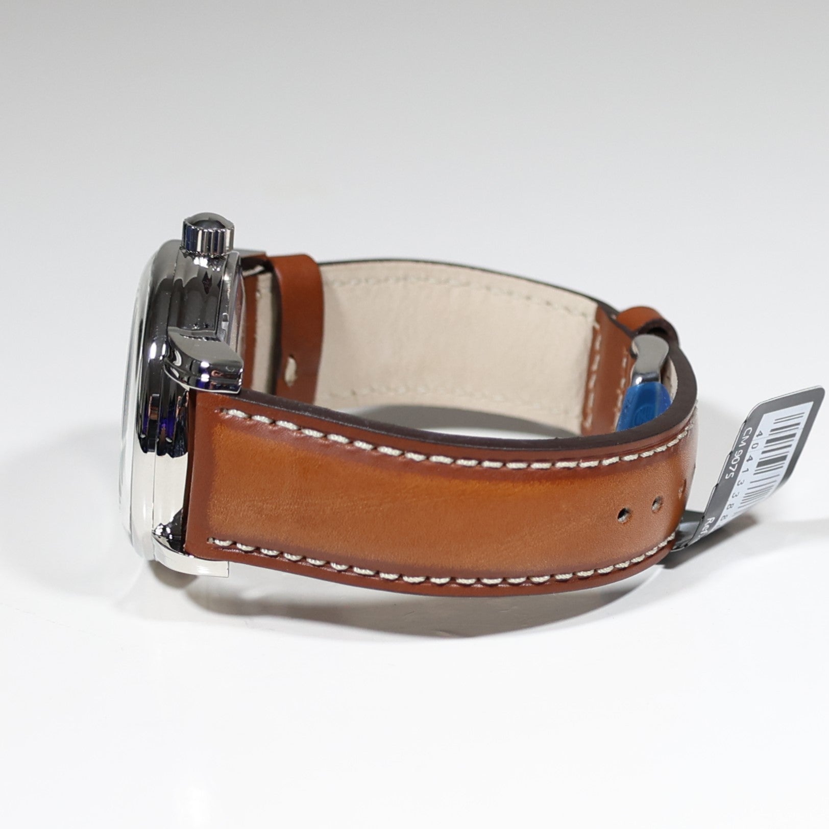 Zeppelin 100 Years ED.1 GMT Men's Stainless Steel Brown Leather Strap Watch 8666-1