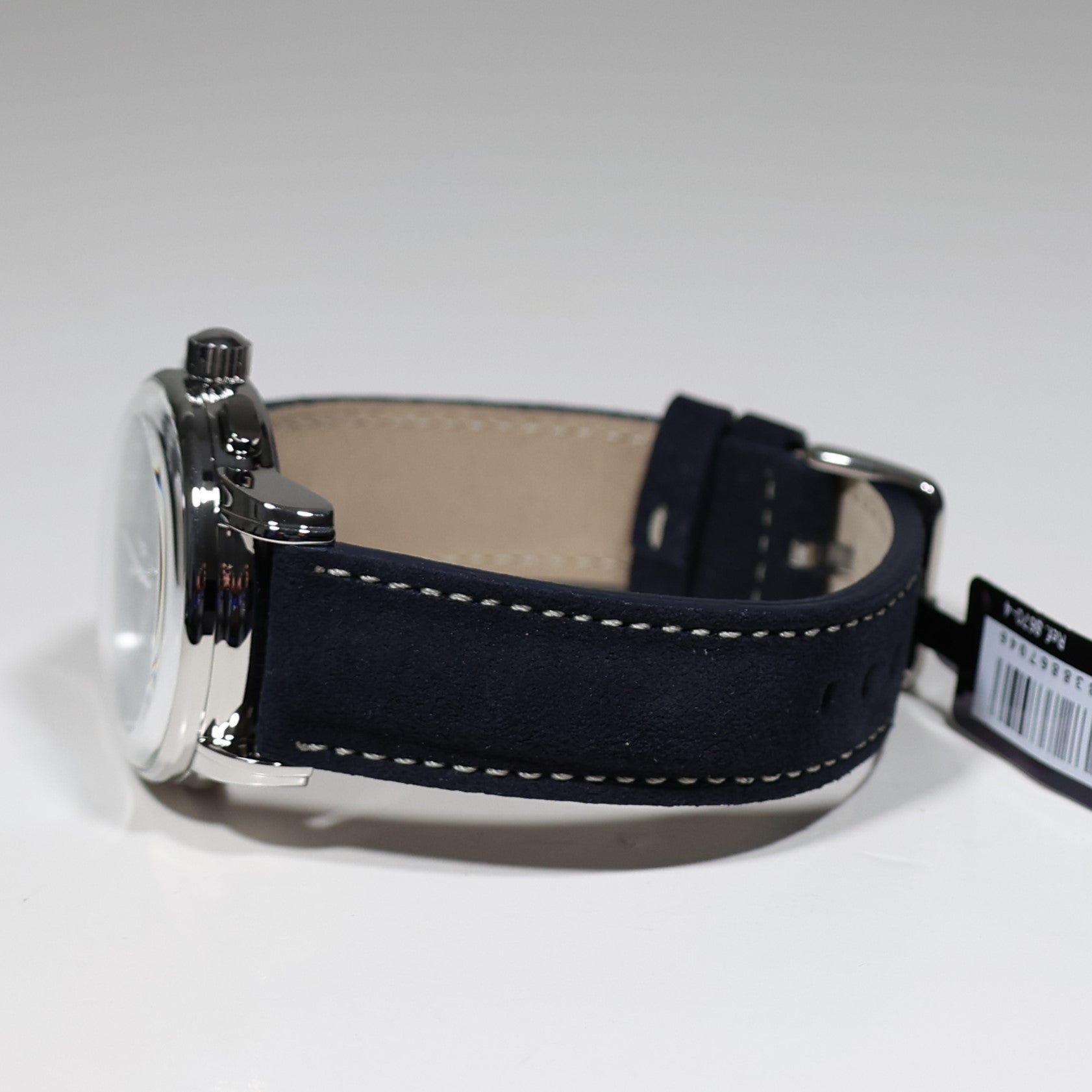 Zeppelin 8670-4 100 Years Men's Blue Dial Stainless Steel Leather Strap Watch