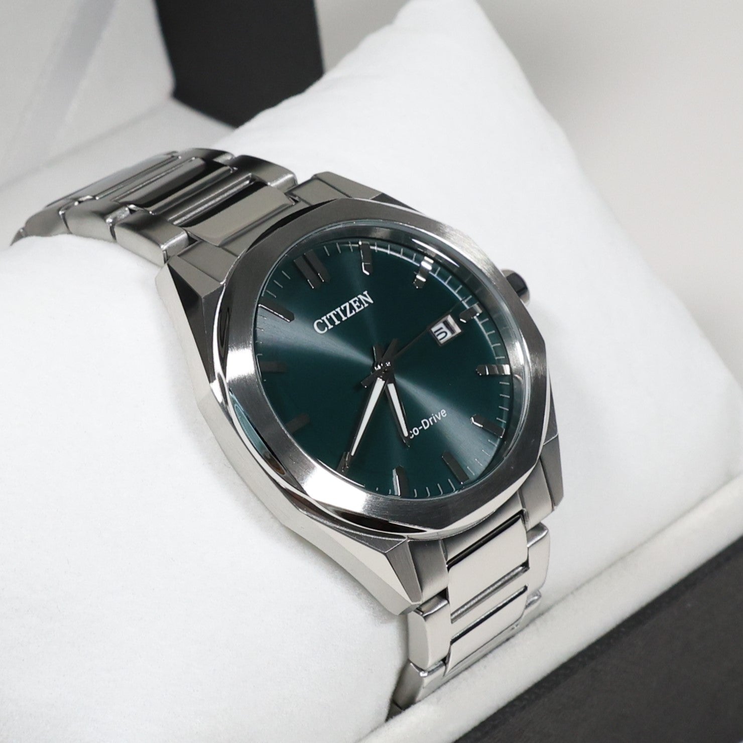 Citizen Eco-Drive Core Green Dial Stainless Steel Men's Watch BM7620-83X