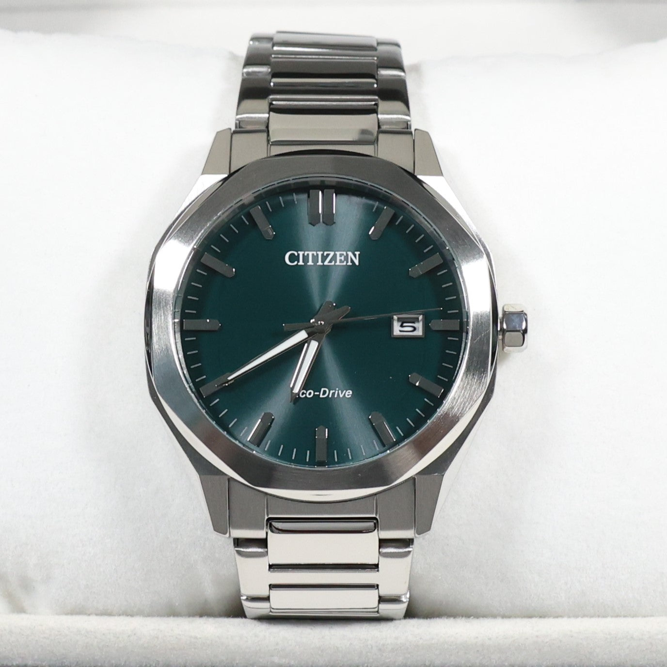 Citizen Eco-Drive Core Green Dial Stainless Steel Men's Watch BM7620-83X