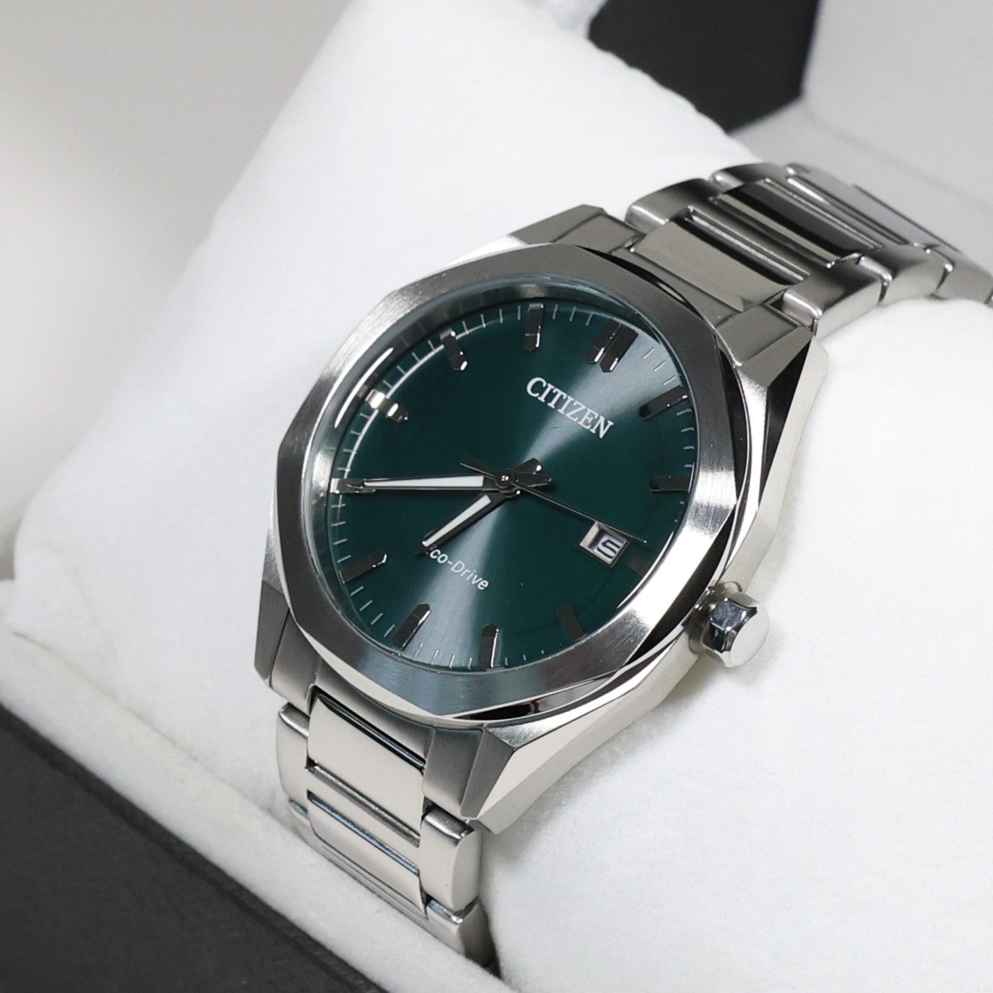 Citizen Eco-Drive Core Green Dial Stainless Steel Men's Watch BM7620-83X