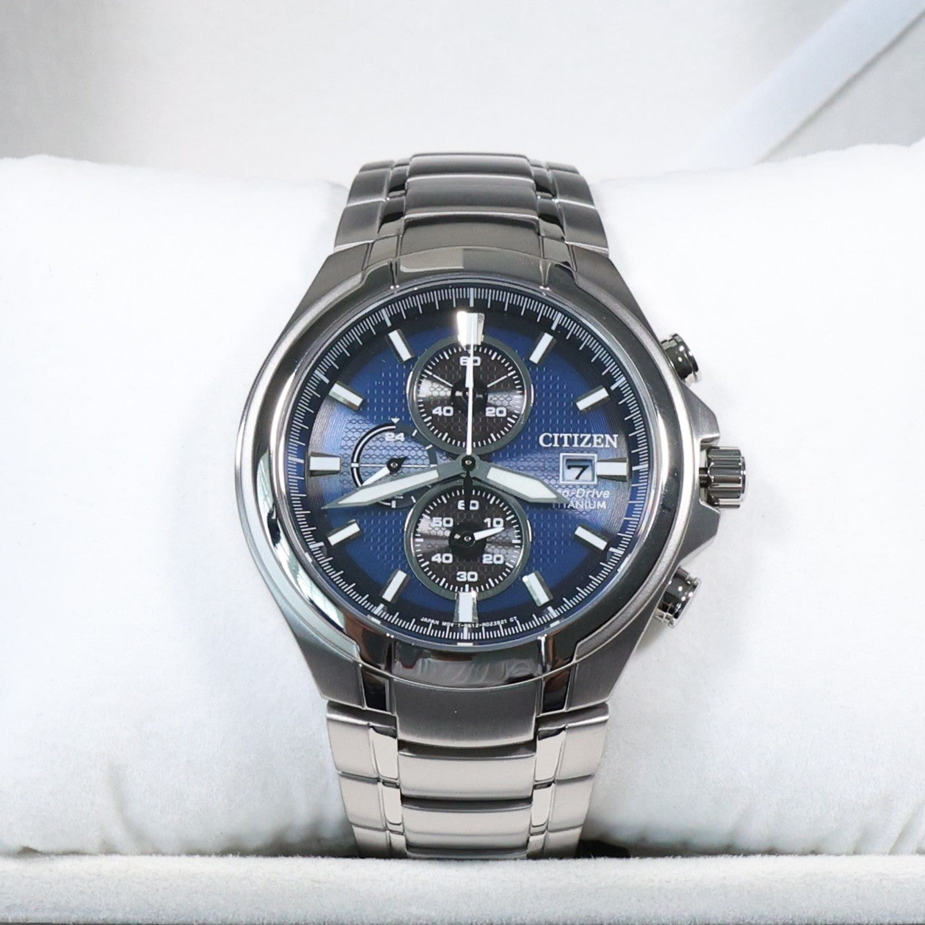 Citizen Super Titanium Blue Dial Chronograph Men's Watch CA0700-86L