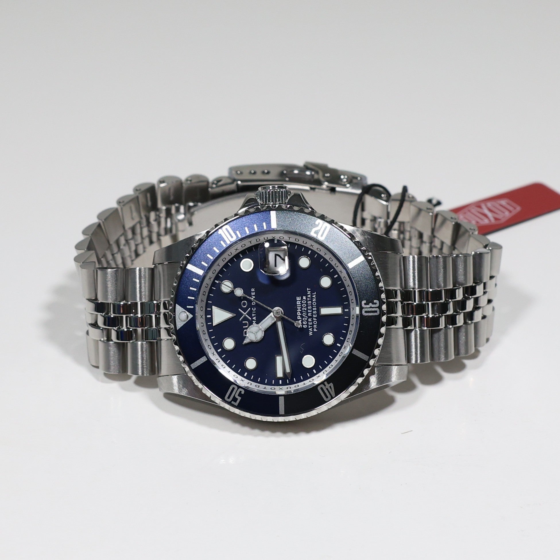Duxot Atlanctica Men's Stainless Steel Blue Dial Automatic Watch DX-2057-44