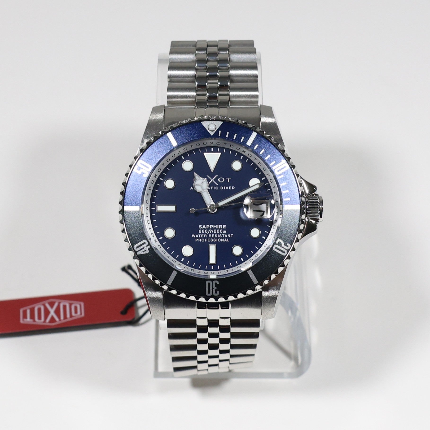 Duxot Atlanctica Men's Stainless Steel Blue Dial Automatic Watch DX-2057-44