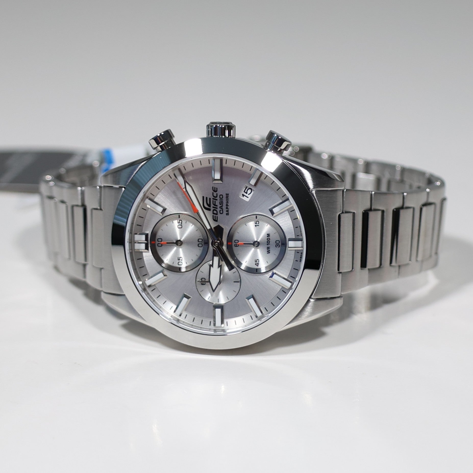 Casio Edifice Silver Dial Men's Chronograph Watch EFB-710D-7AVUEF