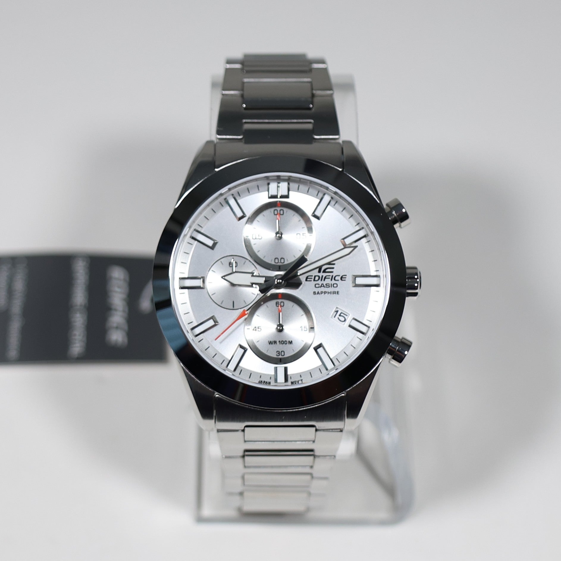 Casio Edifice Silver Dial Men's Chronograph Watch EFB-710D-7AVUEF
