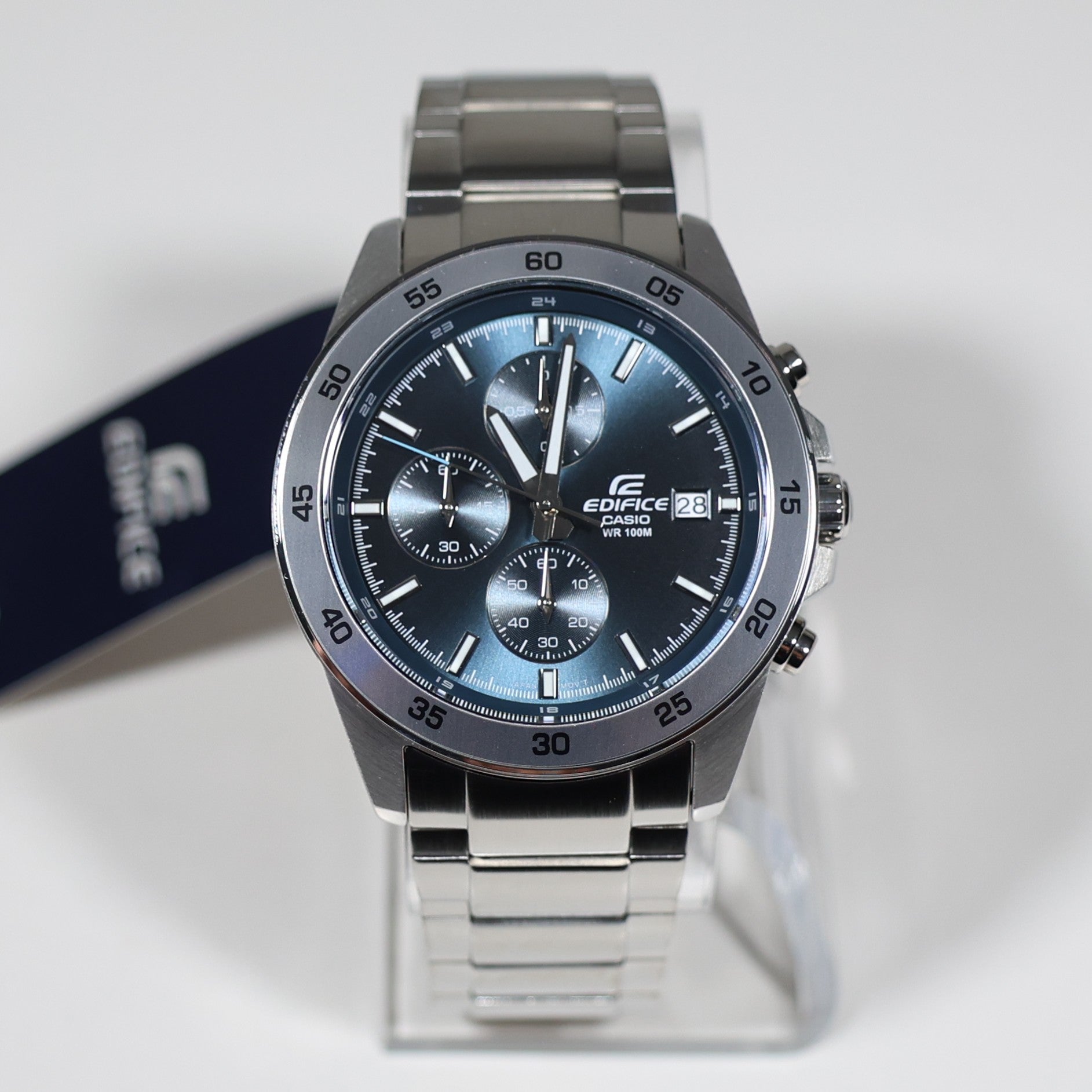 Casio Edifice Men's Blue Dial Stainless Steel Chronograph Watch EFR-526D-2AVUEF
