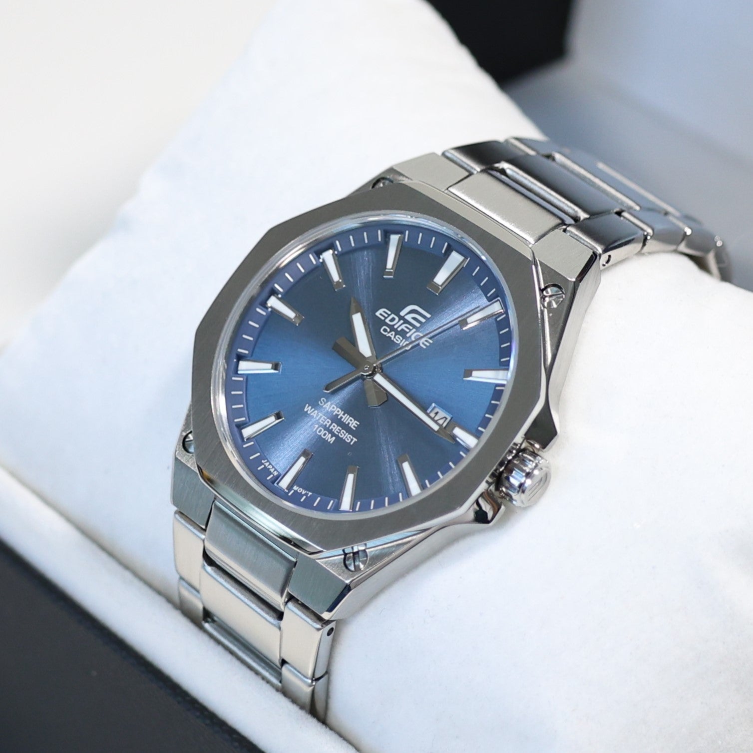 Casio Edifice Men's Blue Dial Stainless Steel Sports Watch EFR-S108D-2AVUEF
