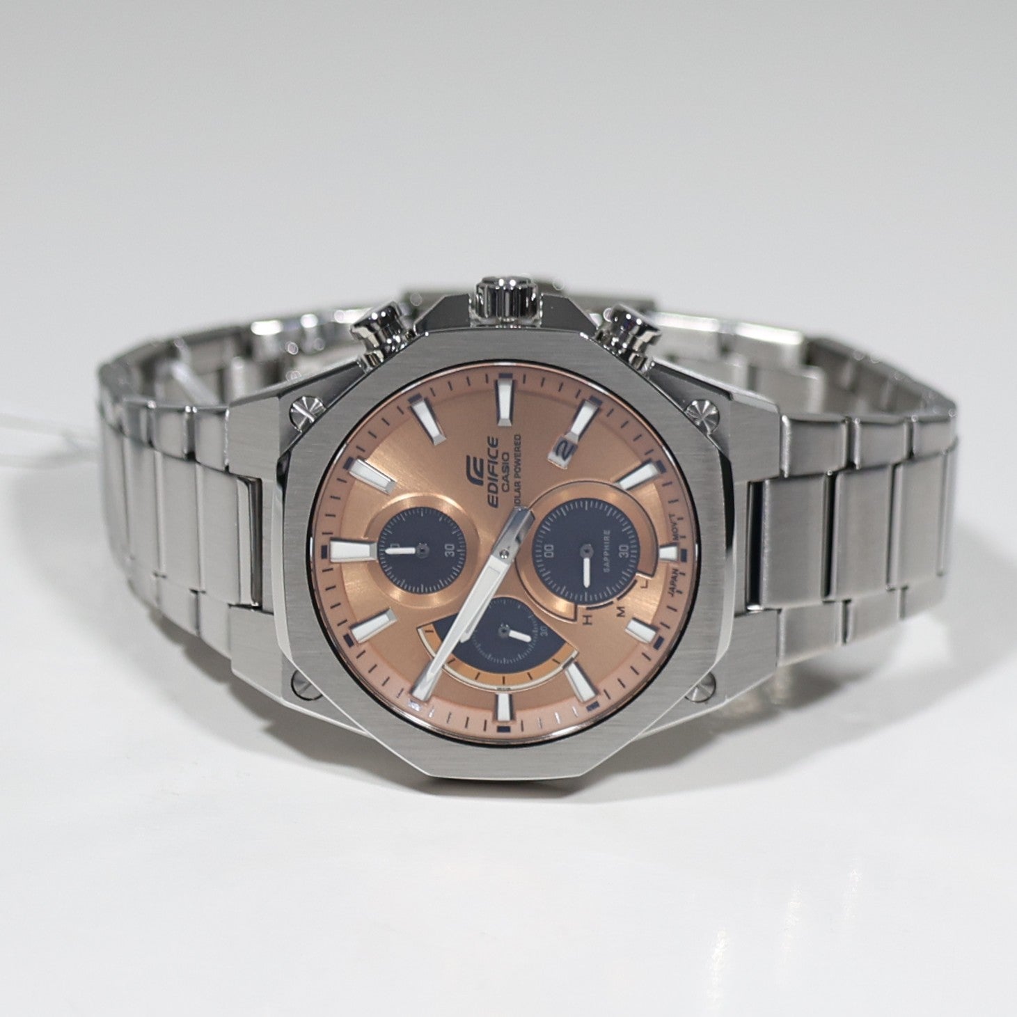 Casio Edifice Solar Salmon Dial Chronograph Men's Solar Watch EFS-S570D-4AUEF