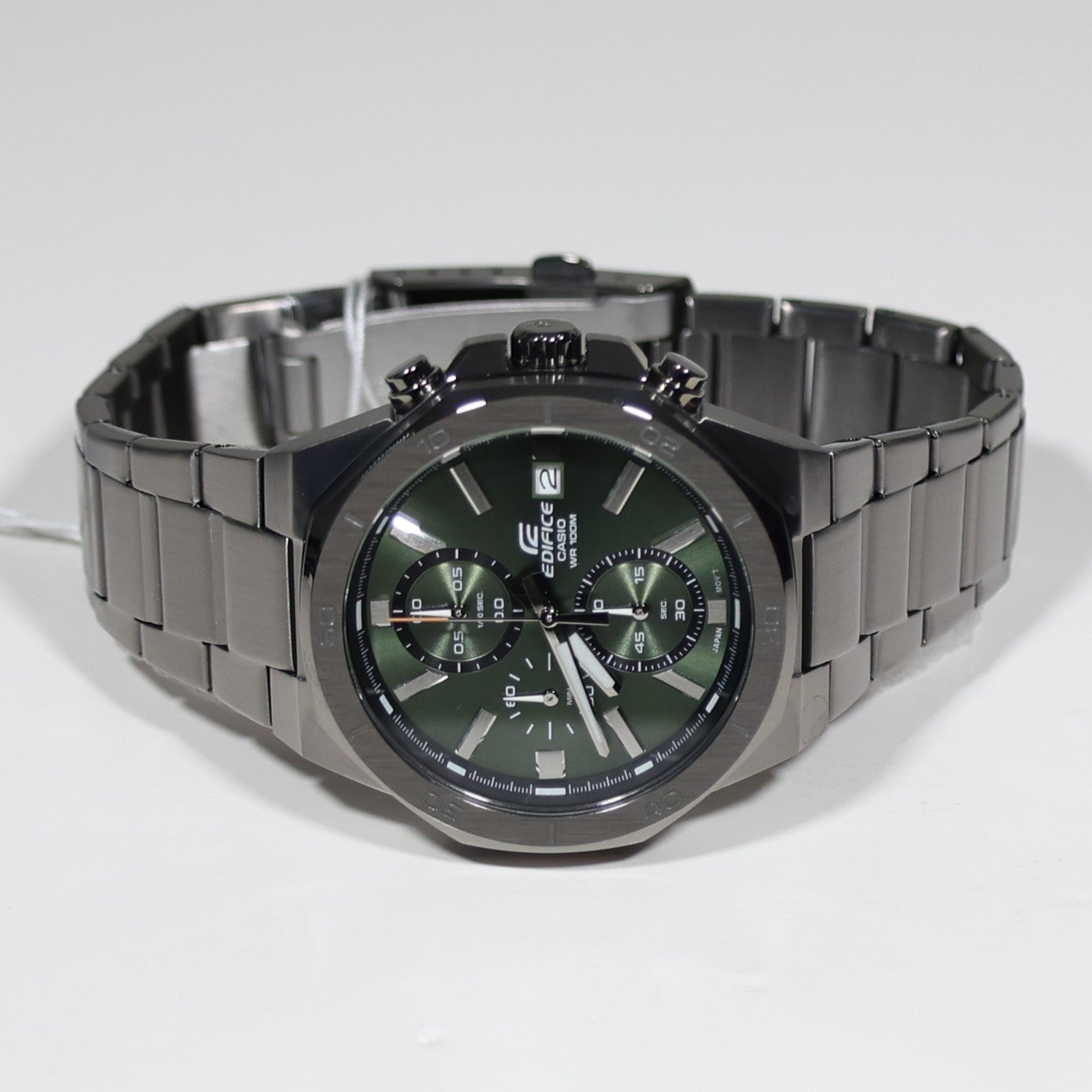 Casio Edifice Stainless Steel Green Dial Men's Chronograph Watch EFV-640DC-3AVUEF
