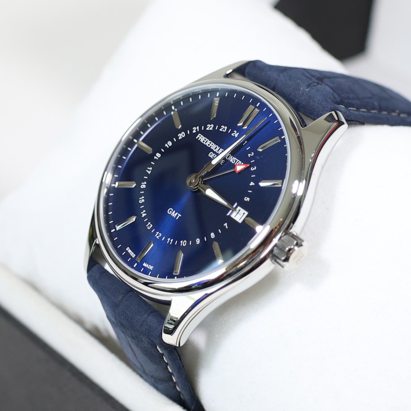 Frederique Constant Men's Blue Dial GMT Classic Watch FC-252NS5B6