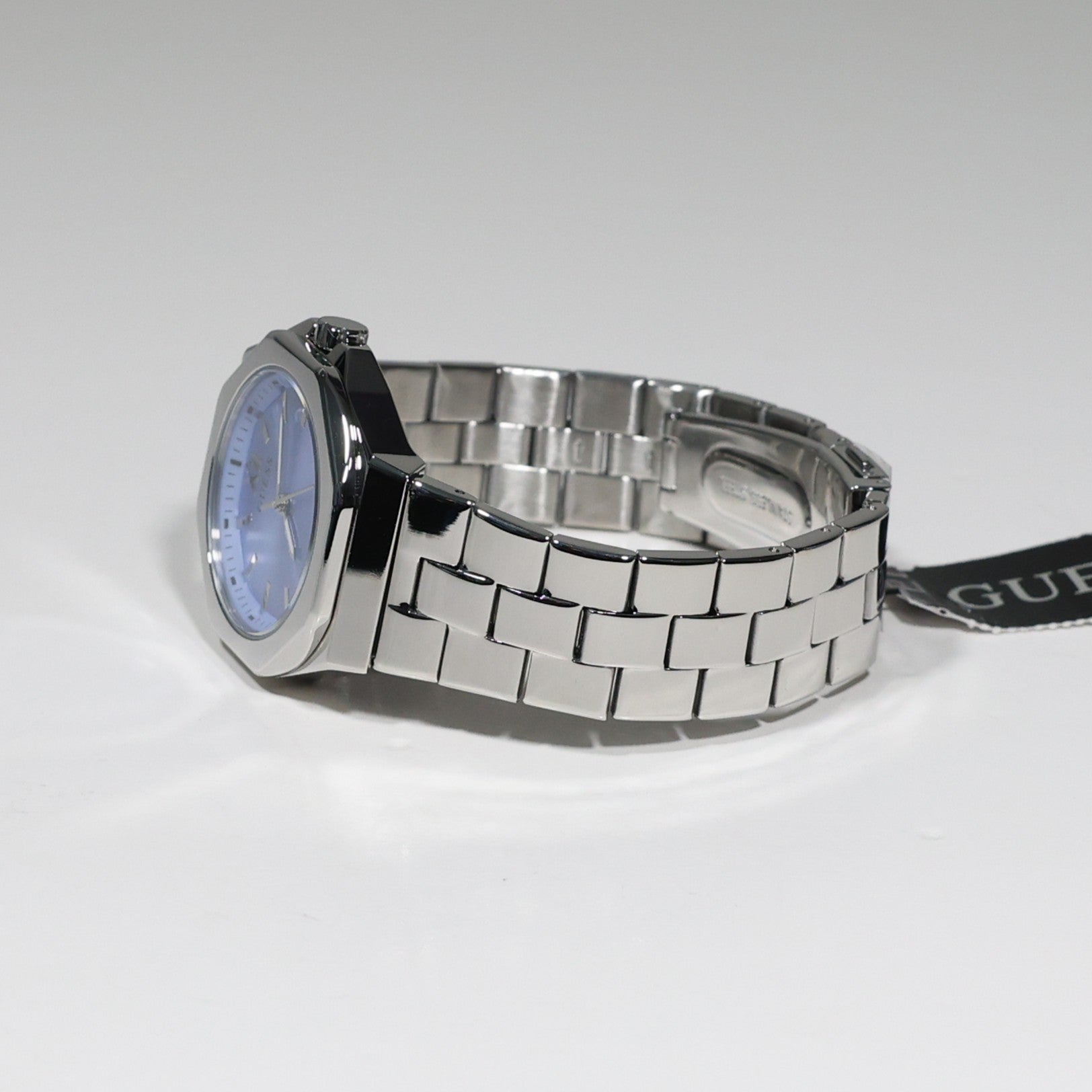 Guess Women's Empress Blue Dial Stainless Steel Quartz Watch GW0873L1