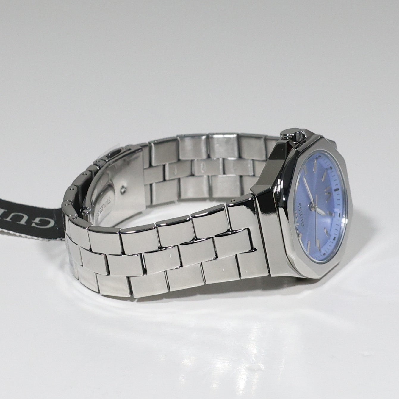 Guess Women's Empress Blue Dial Stainless Steel Quartz Watch GW0873L1