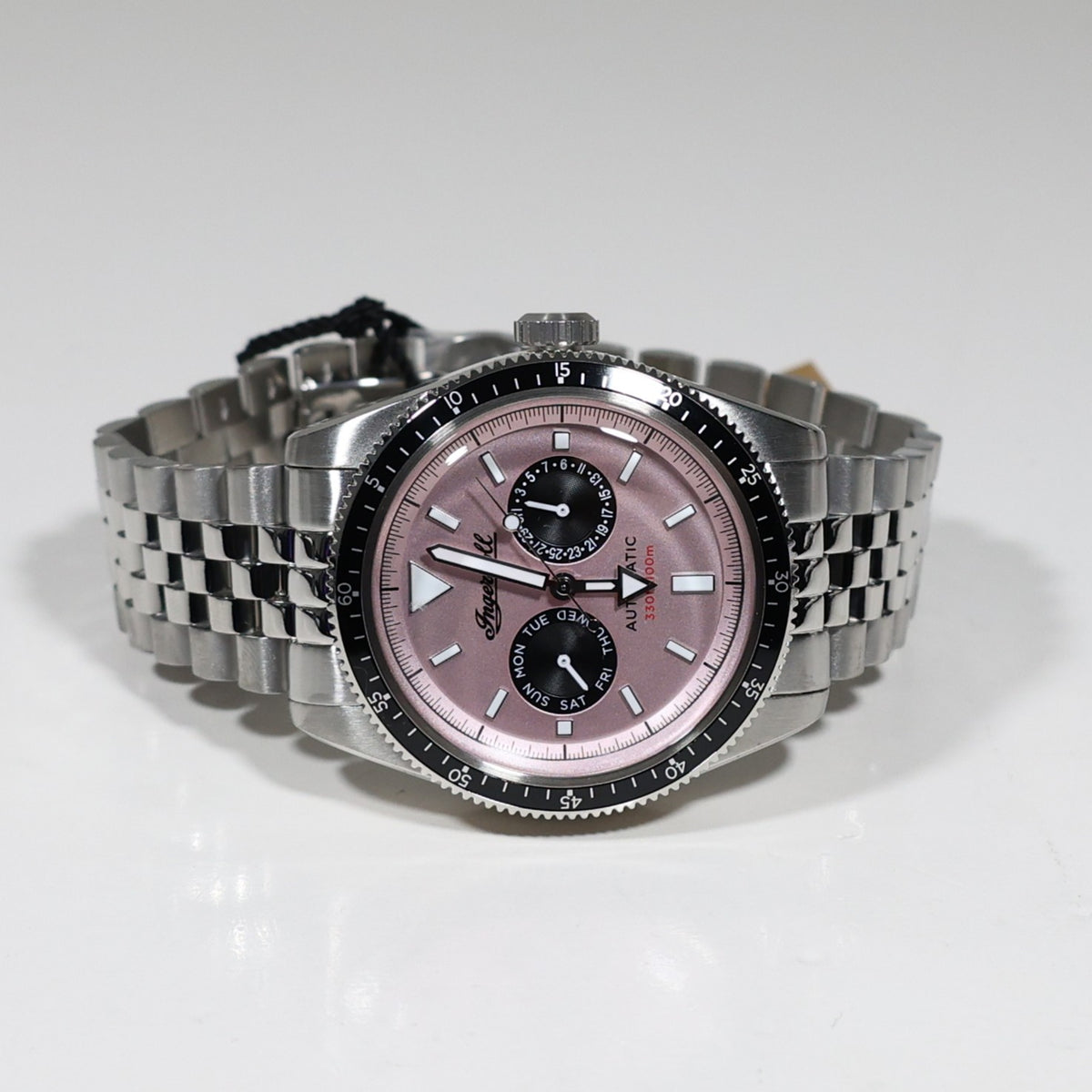 Ingersoll Outlaw Pink Dial Stainless Steel Sporty Men's Watch l17201