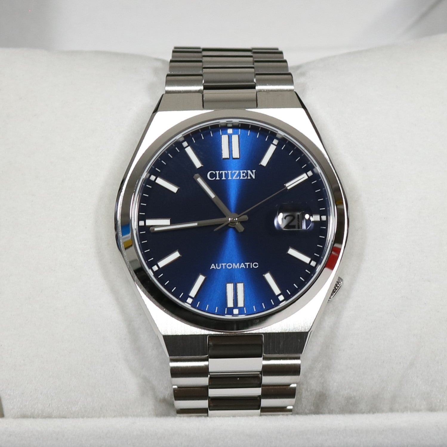 Citizen Tsuyosa Automatic Men's Stainless Steel Blue Dial Watch NJ0150-81L 2